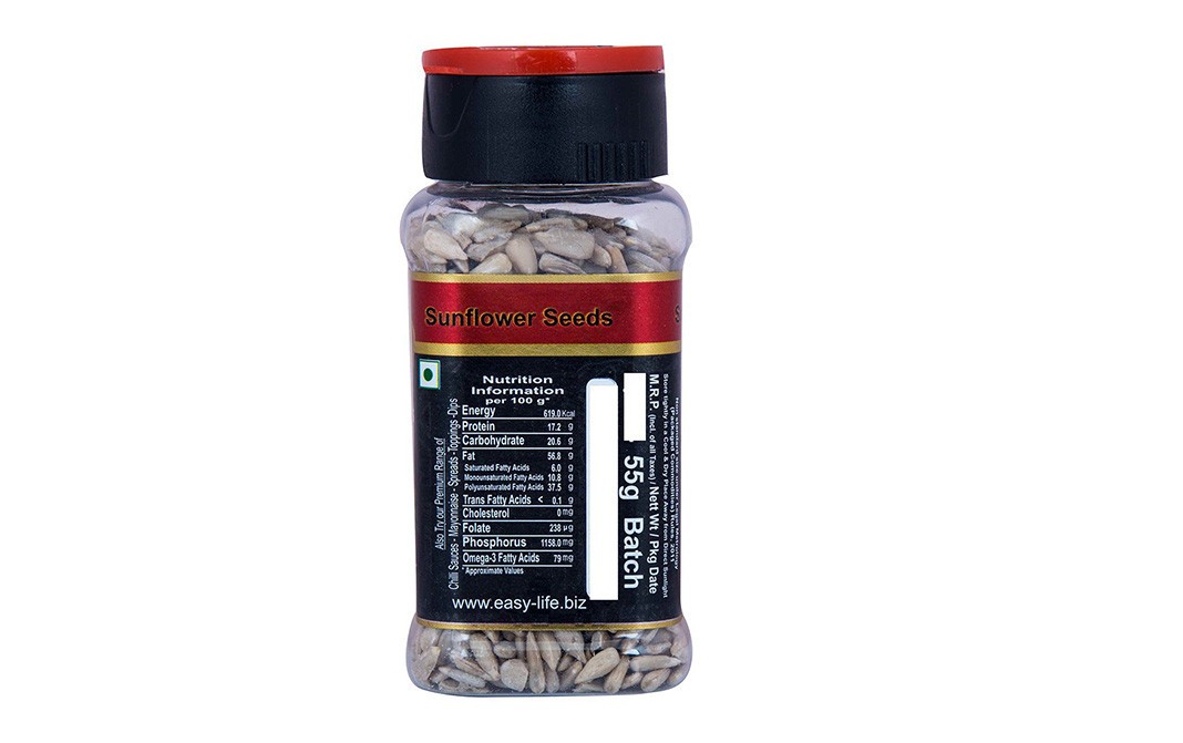 Easy Life Sunflower Seeds    Bottle  55 grams